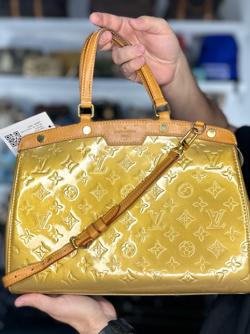 LV VERNIS TW0 WAY BAG